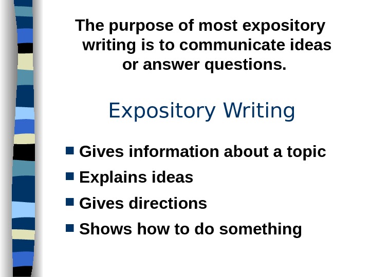 expository paragraph topics