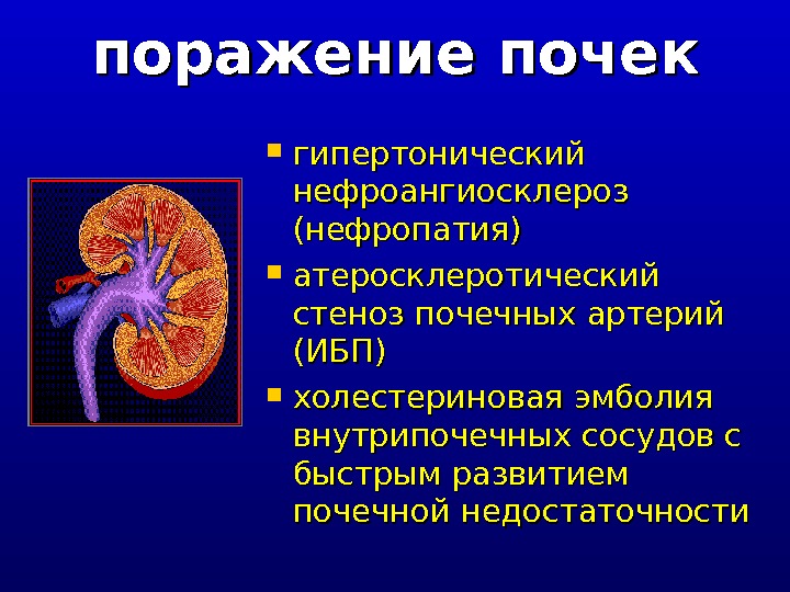 Диета При Нефросклерозе Почек