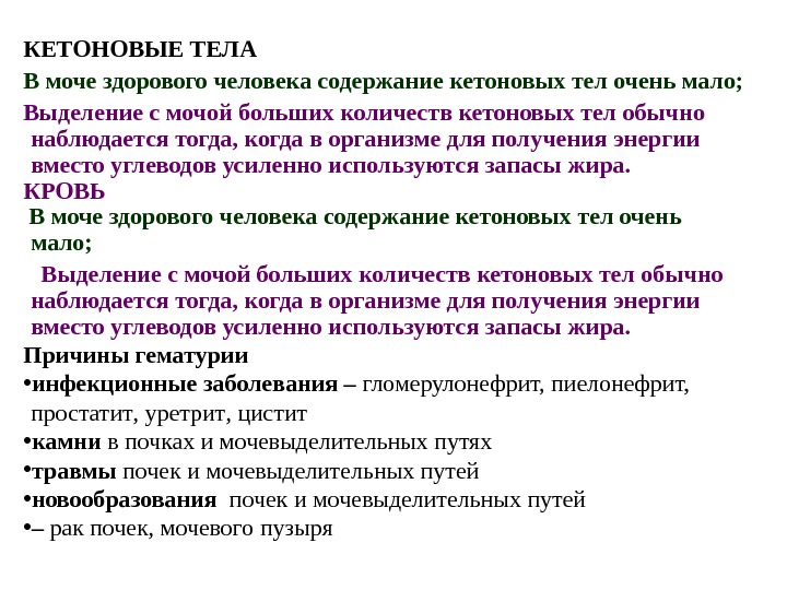 Диета При Повышенных Кетонах В Моче