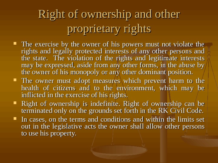 CIVIL LAW Lecture 10 Right Of Ownership