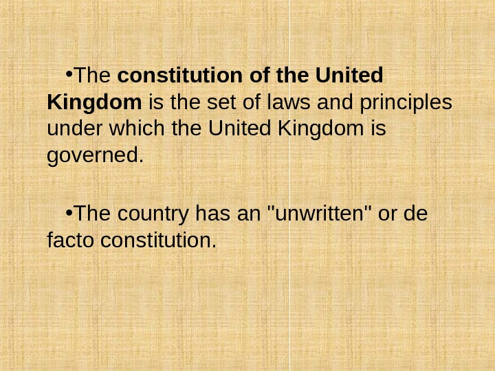 Constitutional Conventions Of The United Kingdom