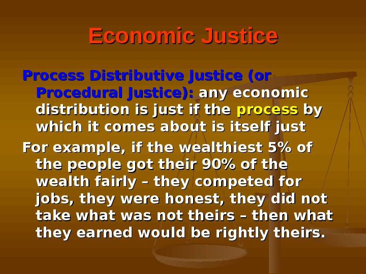 What Is Economic Justice