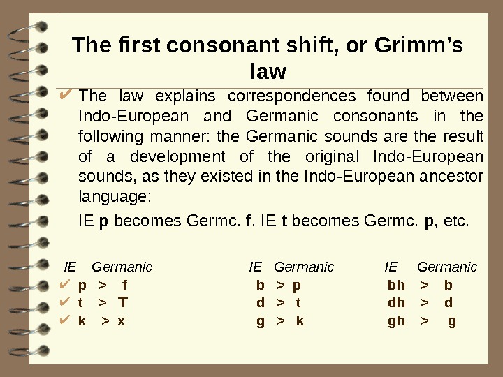 GENERAL CHARACTERISTICS OF THE GERMANIC