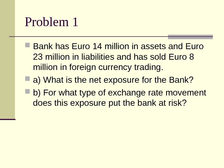 foreign exchange rate exposure and risk management ppt