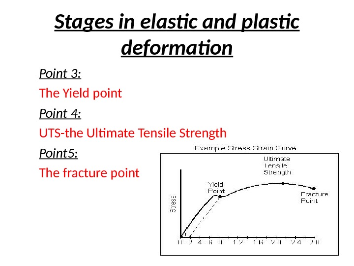 Material properties We’ll focus on — Elasticity