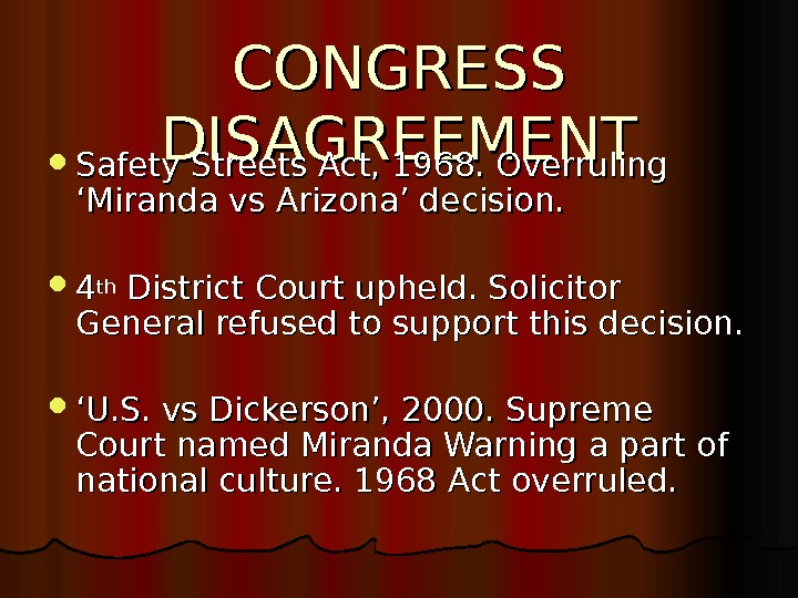 MIRANDA RIGHTS Origins & Influence