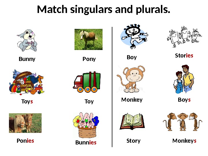 Презентация singular and plural nouns