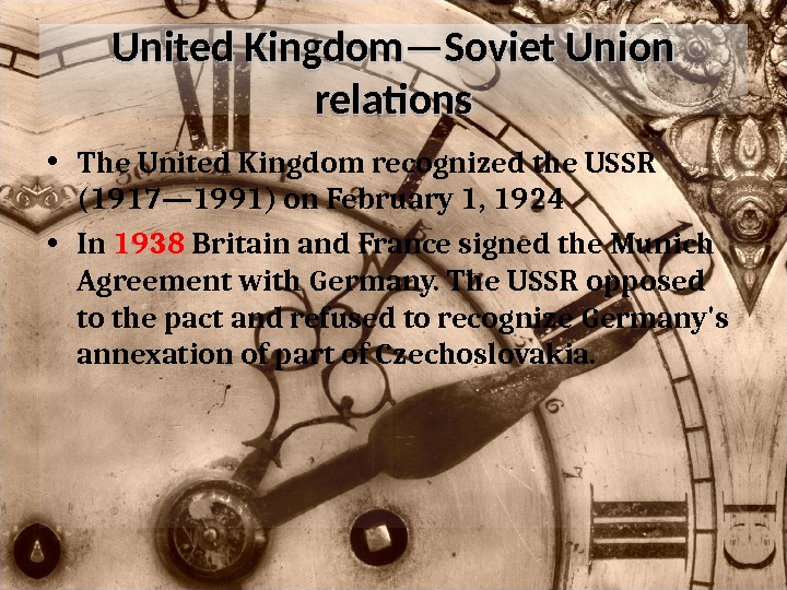 Relations Of The Russian 20