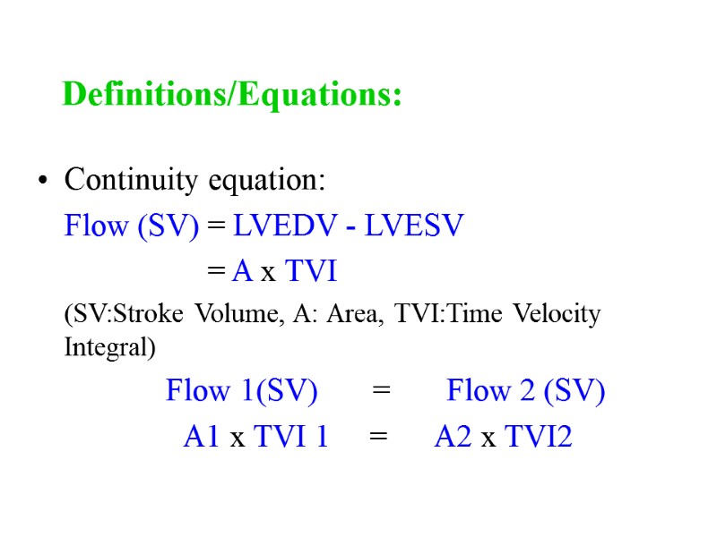 Valve Regurgitation Echocardiographic Calculations Rami Khouzam Md