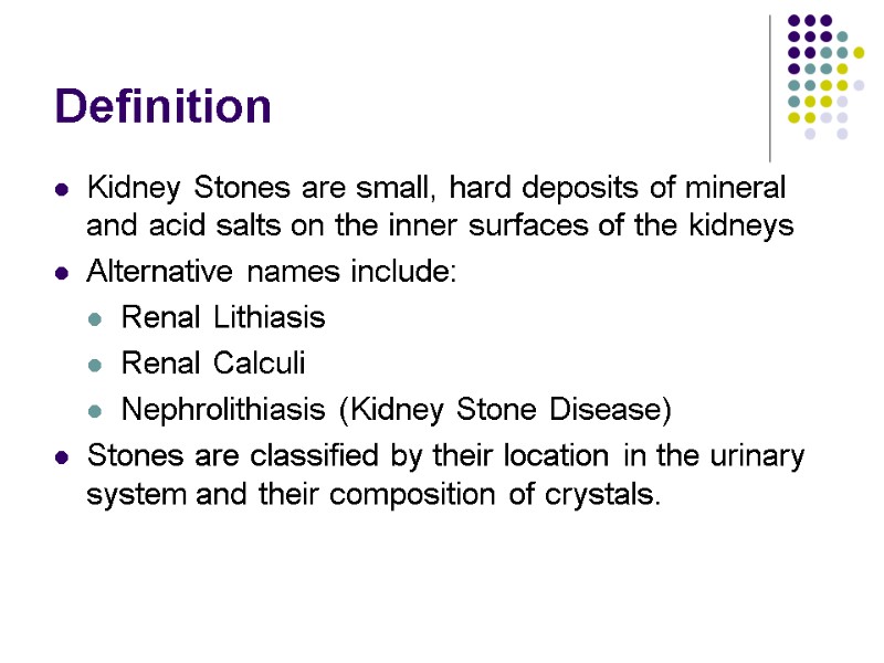 Kidney Stones Kim Applebee Alex Kaullen Definition Kidney