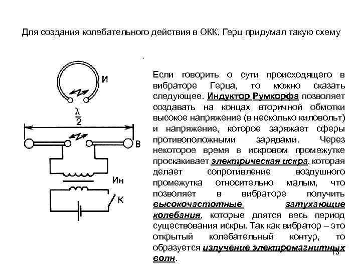 Как Устроены Вибратор И Резонатор Герца