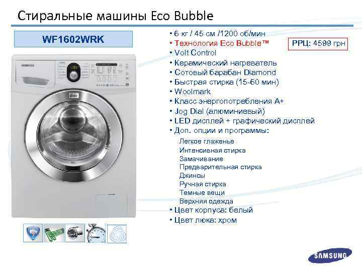 Стиральная Машина Самсунг Eco Bubble 8 Кг
