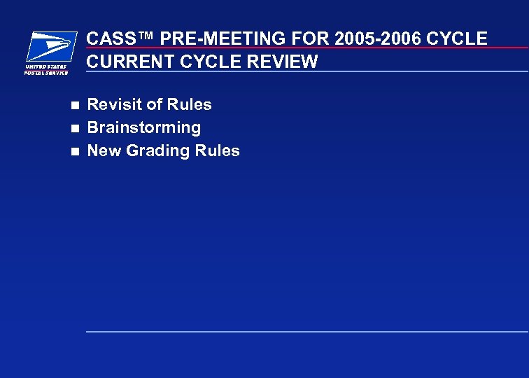 Cass Pre Meeting Coding Accuracy Support System