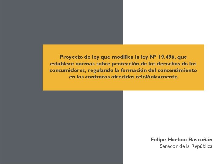 Proyecto De Ley Que Modifica La Ley N