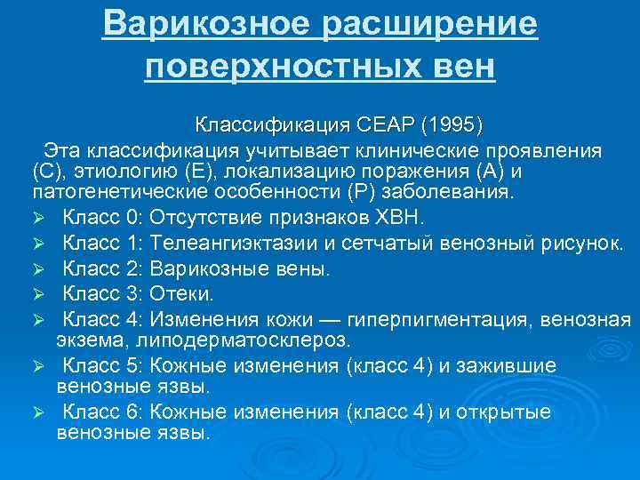 Варикоз 3-4 Степени