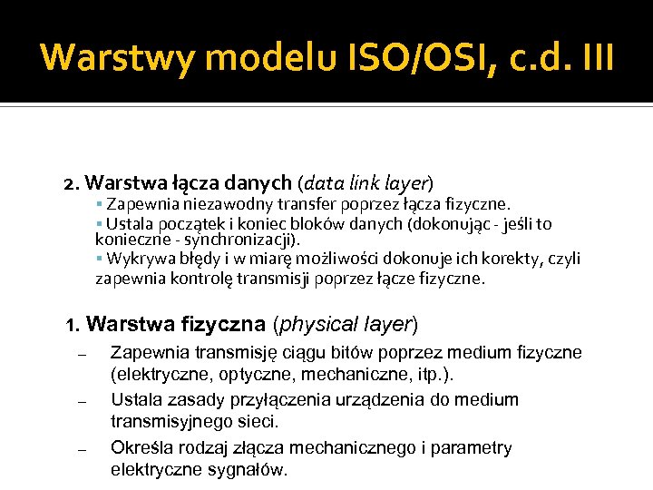 Sieci Komputerowe I Model Osi I Tcp Ip Html