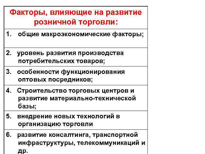 Факторы Определяющие Ассортимент Товаров В Магазине