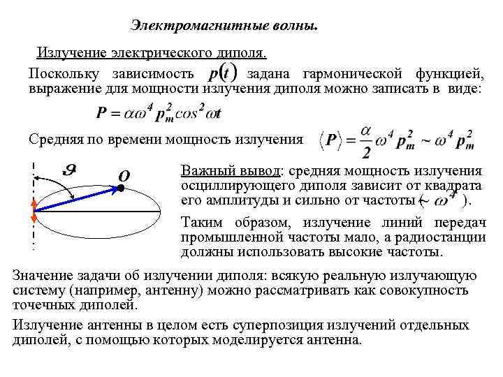 Мощность Излучения Вибратора