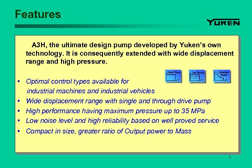 A H Series High Pressure Variable Piston Pump