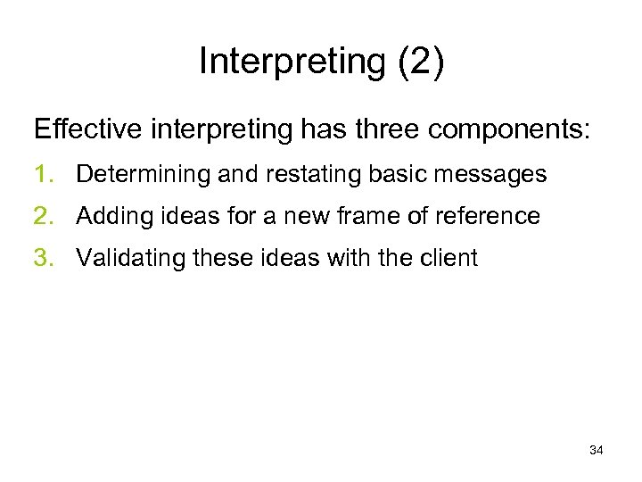 Introduction To Basic Counseling Skills Training