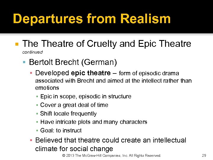 difference between epic theatre and dramatic theatre