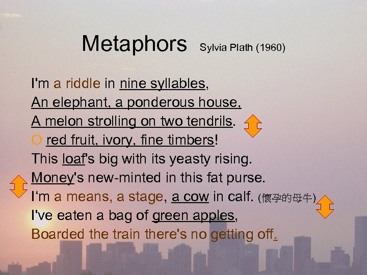 metaphors plath