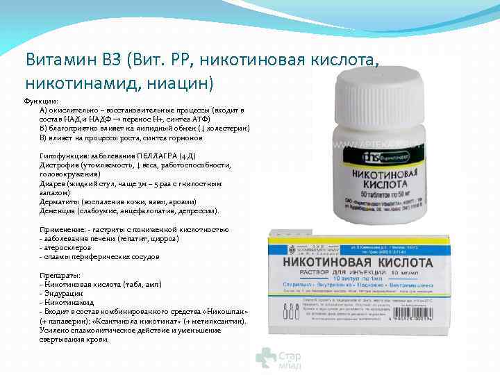 Витамин Б3 В Аптеке