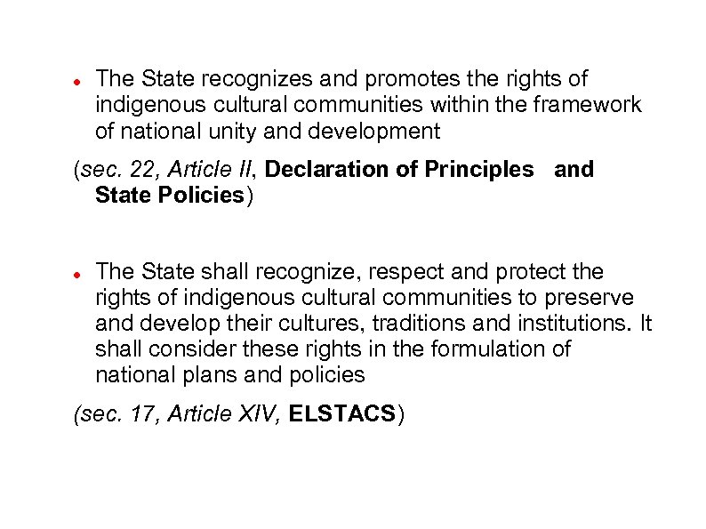 declaration of state policies