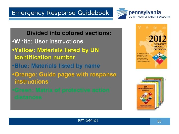 ️ Emergency response guidebook yellow section. Getting the Most Out of