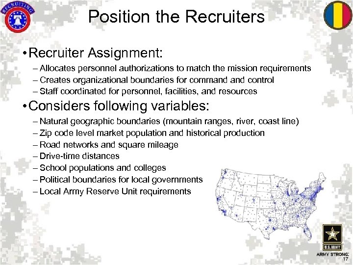 US Army Recruiting Command USAREC Overview Environmental And