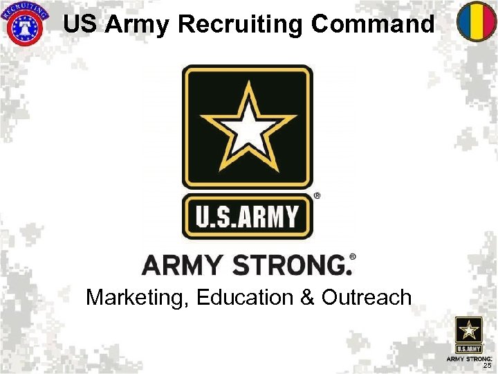 US Army Recruiting Command USAREC Overview Environmental And