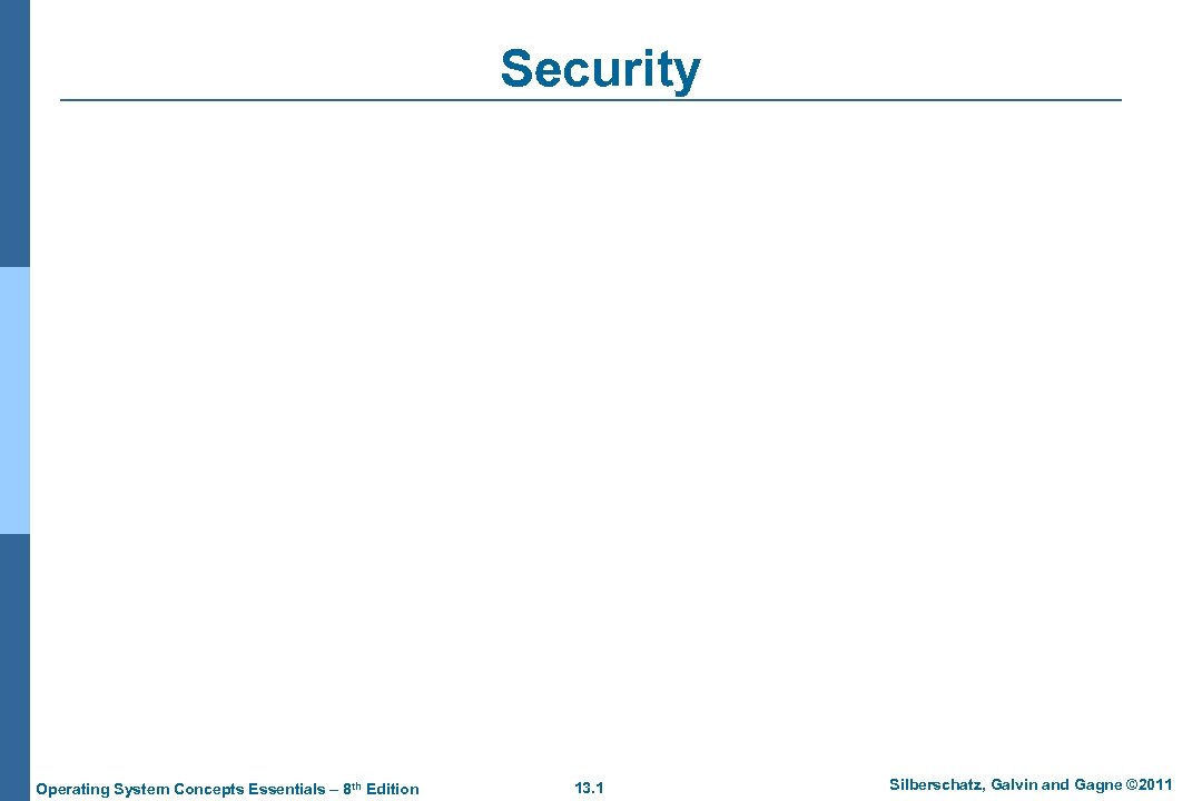 Security Operating System Concepts Essentials 8 Th