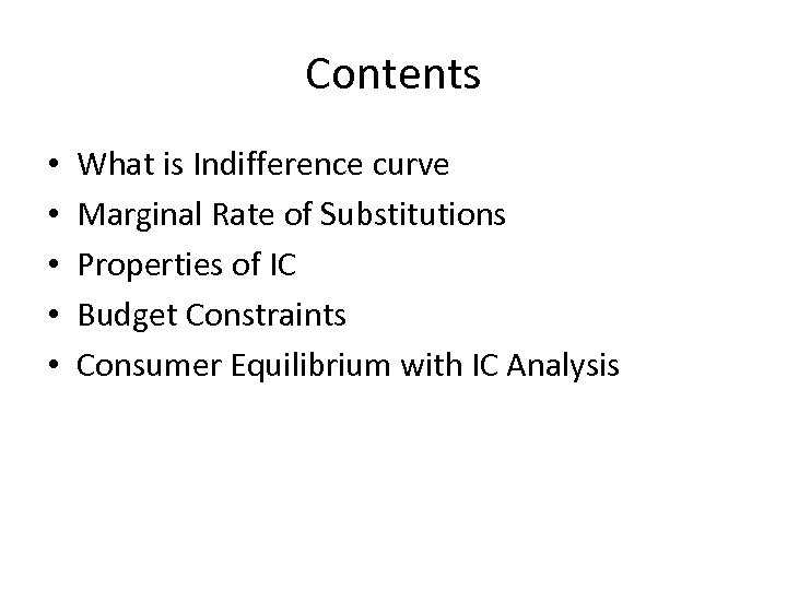 ic curve properties