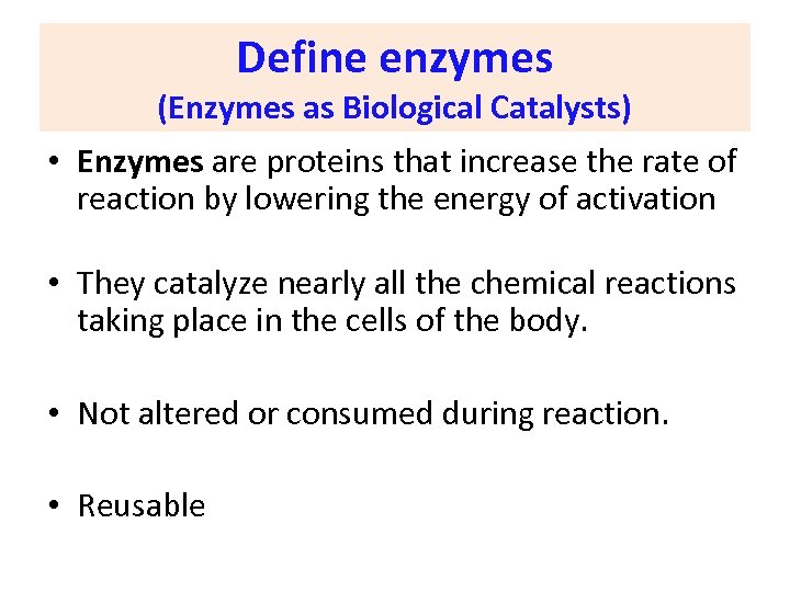 Enzyme Structure classification and mechanism of action