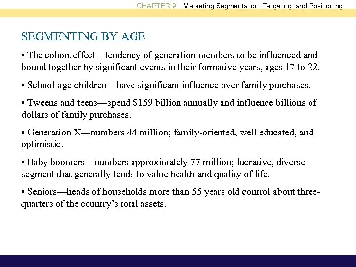 Chapter Marketing Segmentation Targeting And Positioning Chapter