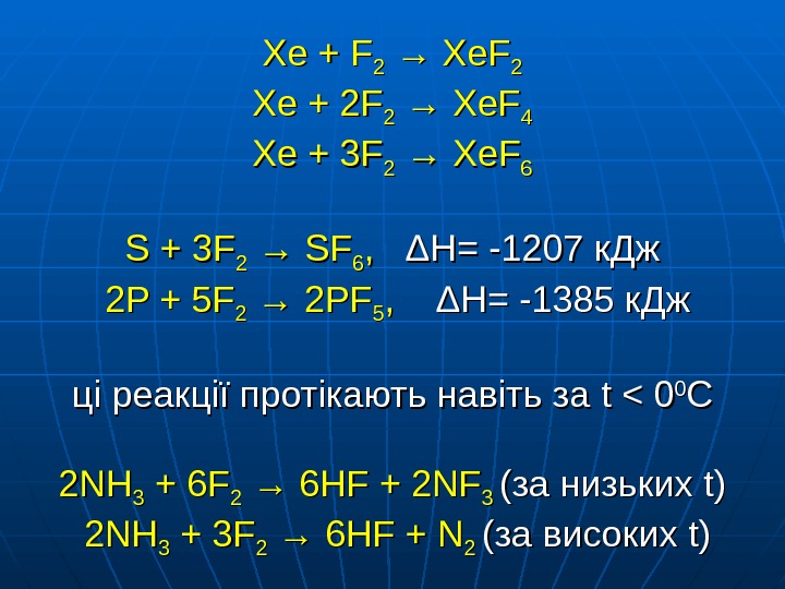   Xe + F 22 → Xe. F 22  Xe + 22