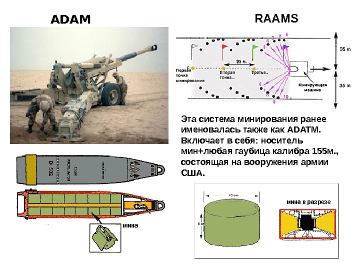 ADAM  RAAM S  Эта система минирования ранее именовалась также как ADATM. 