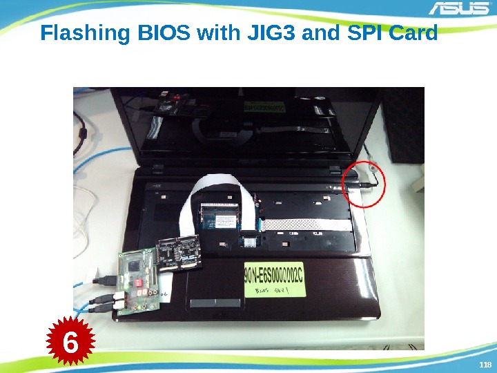 118118 Flashing BIOS with JIG 3 and SPI Card 6 