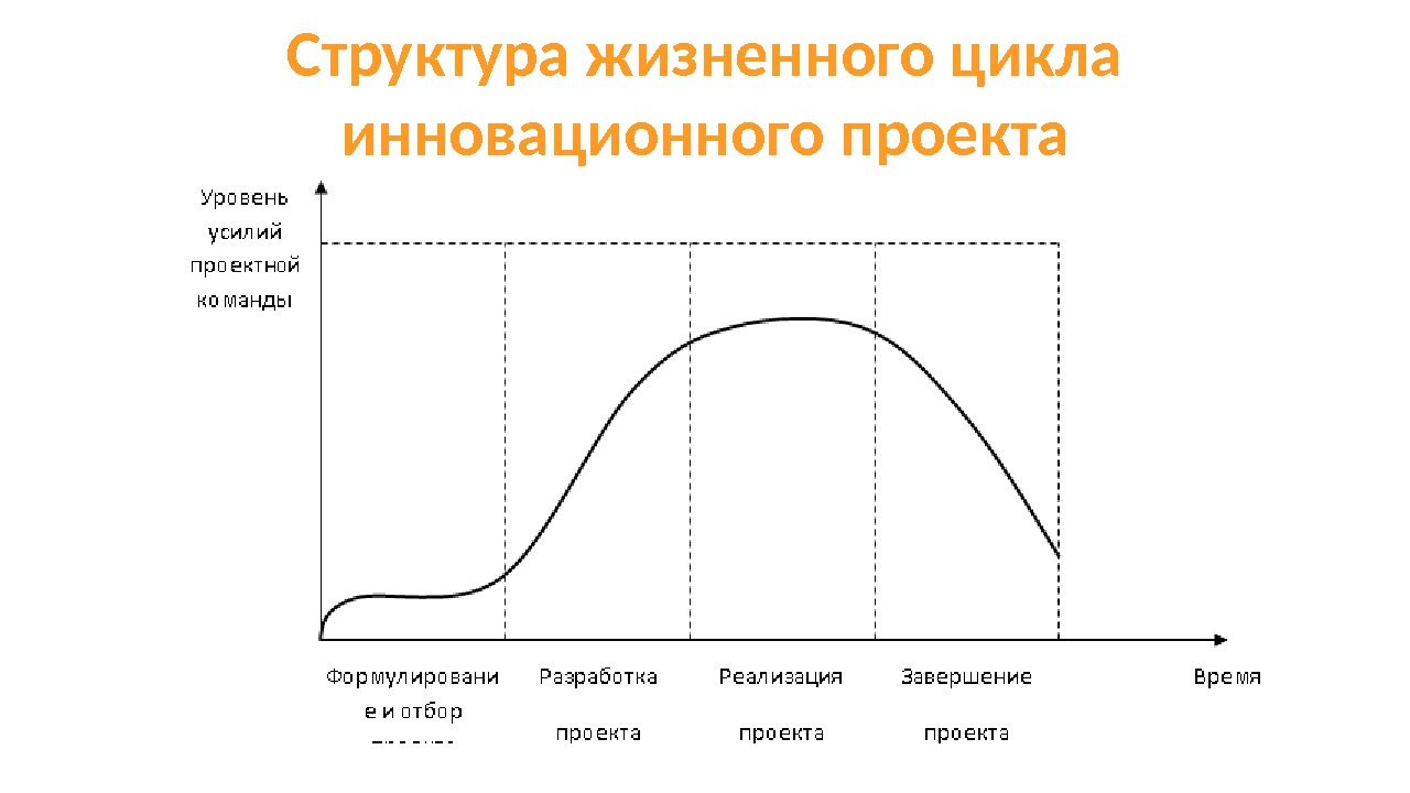 Структура жизненного цикла инновационного проекта 