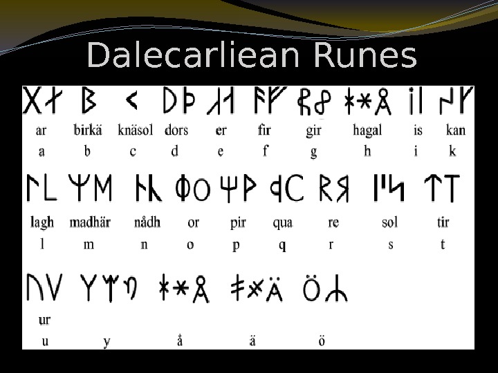 Dalecarliean Runes 