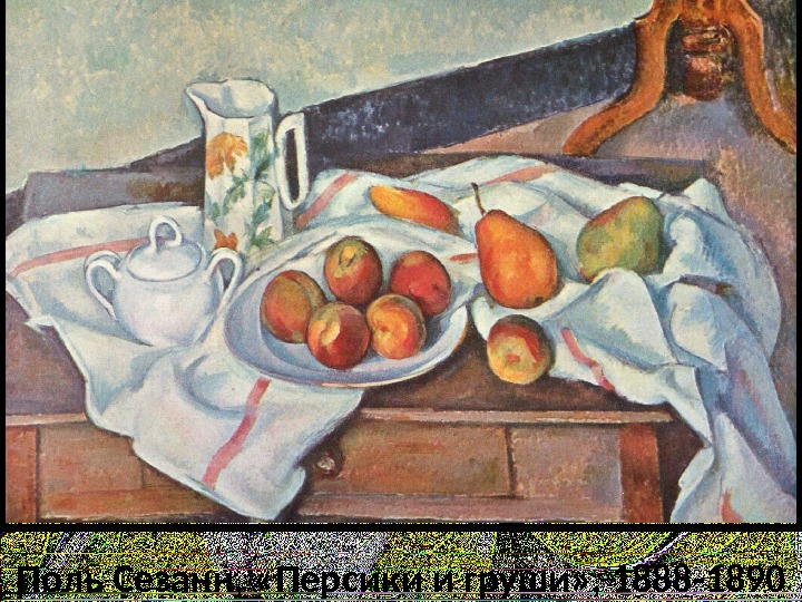 Поль Сезанн,  «Персики и груши» , 1888 -1890 