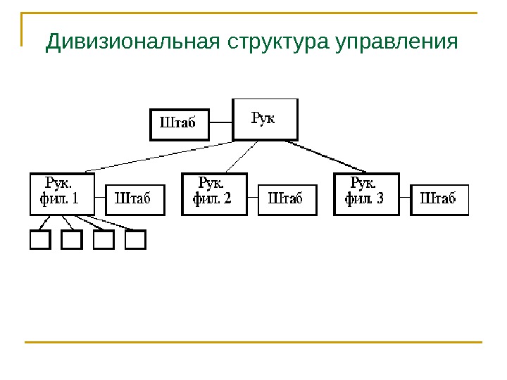   Дивизиональная структура управления 