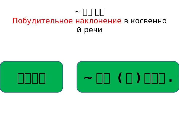 ~ 자자 자자 Побудительное наклонение в косвенно й речи 동동동동 ~ 동동 ( 동