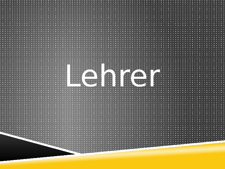 Lehrer 