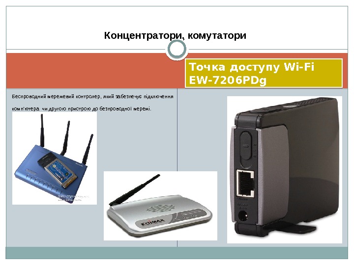Точка доступу Wi-Fi EW-7206 PDg Беспроводний мережевий контролер, який забезпечує підключення комп’ютера чи другого