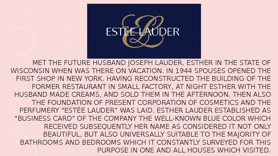 MET THE FUTURE HUSBAND JOSEPH LAUDER, ESTHER IN THE STATE OF WISCONSIN WHEN WAS