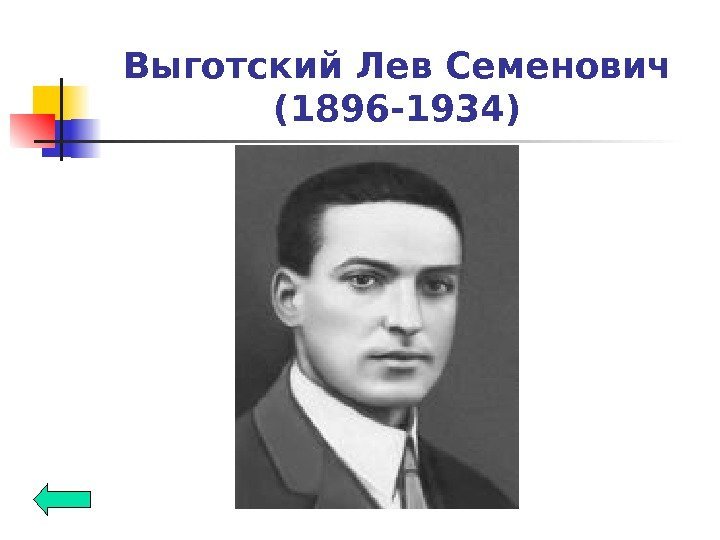 Выготский Лев Семенович (1896 -1934) 