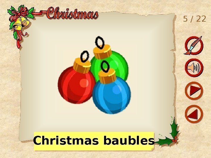 5 / 22 Christmas baubles 01  