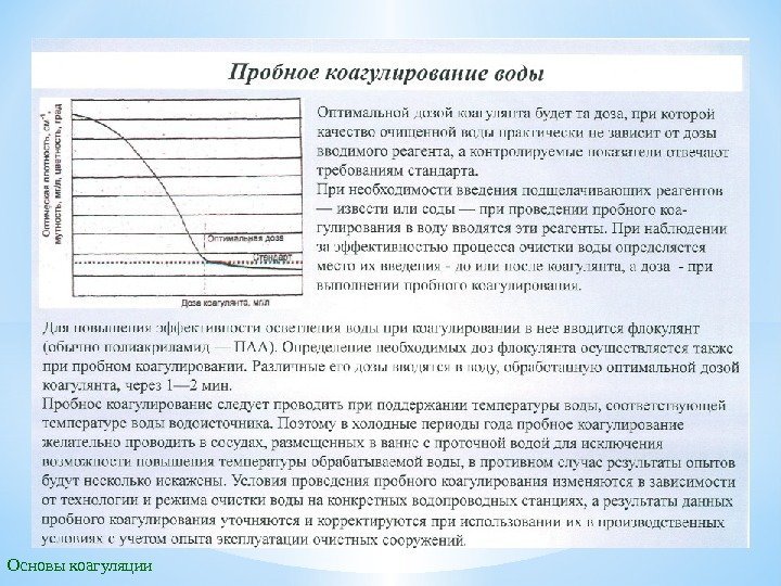 Основы коагуляции 