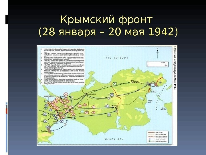 Крымский фронт (28 января – 20 мая 1942) 